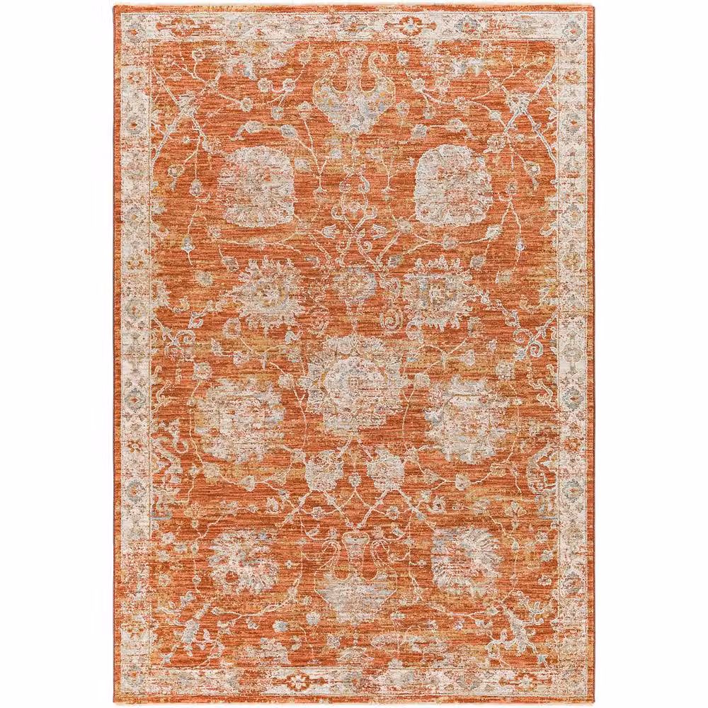 Livabliss Avant Garde Vintage Boho Fringe Living Room Rug in Orange, Beige, Blue and Brown, W: 200 cm, D: 290 cm – 2