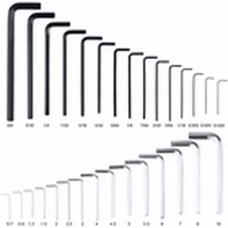EONLION 30-Piece Hex Key Wrench Set with Long and Short Arms in Black