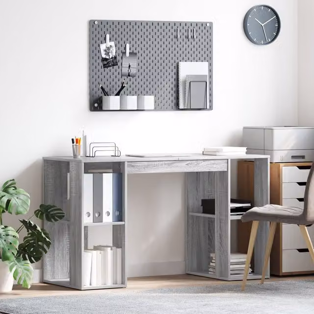 Berkfield Home Grey Sonoma Computer Desk in MDF – 1