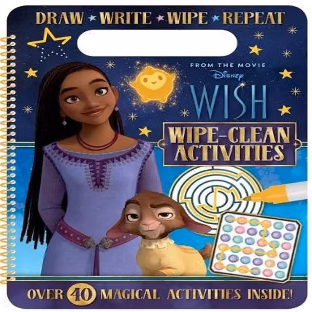 Walt Disney Disney Wish Wipe Clean Activities Multicolour Paperback Book