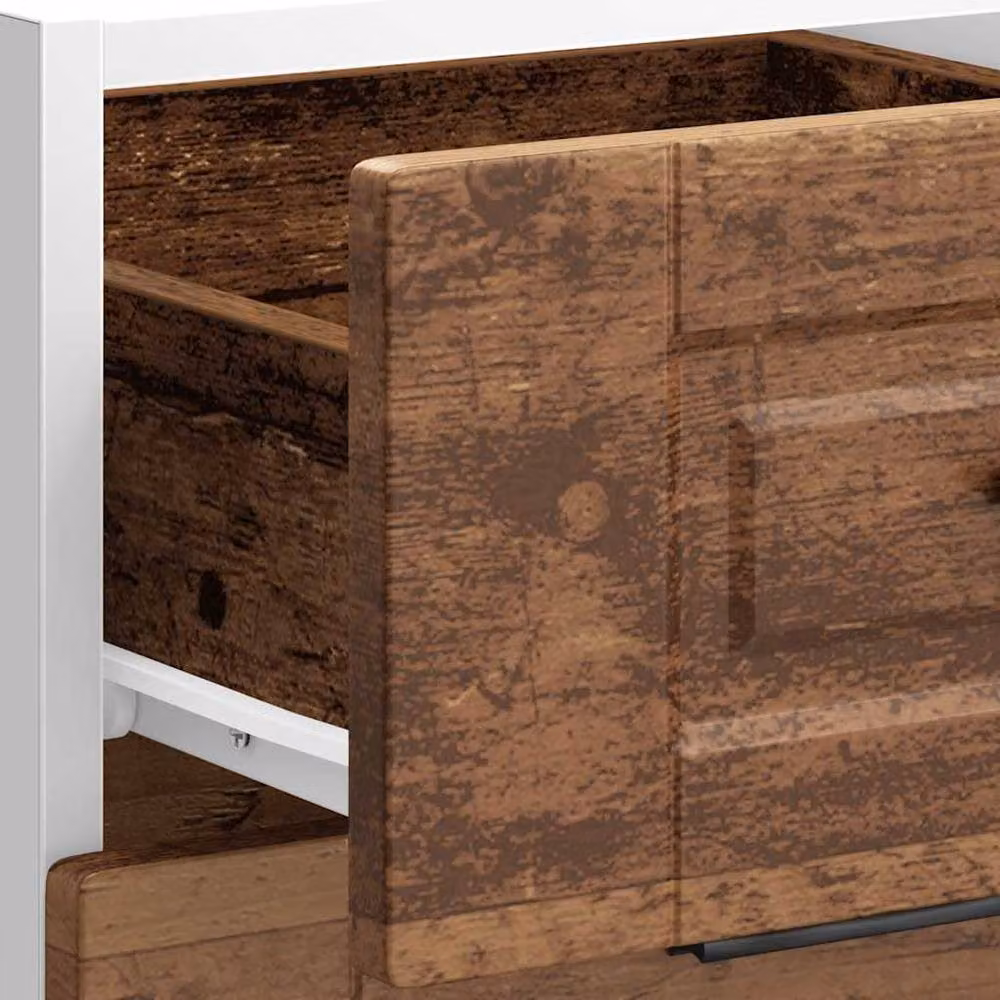 Berkfield Home Porto Old Wood Kitchen Base Cabinet in Brown, W/D/H: 81.5 x 40 x 46 cm – 3