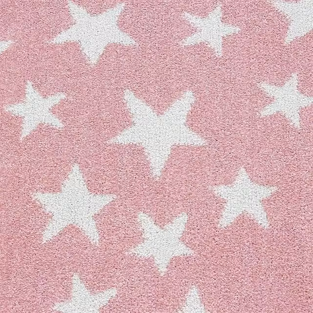 Bravich LTD Kids Stars Circle Rug, Bambi in Pink, Diameter: 160 cm