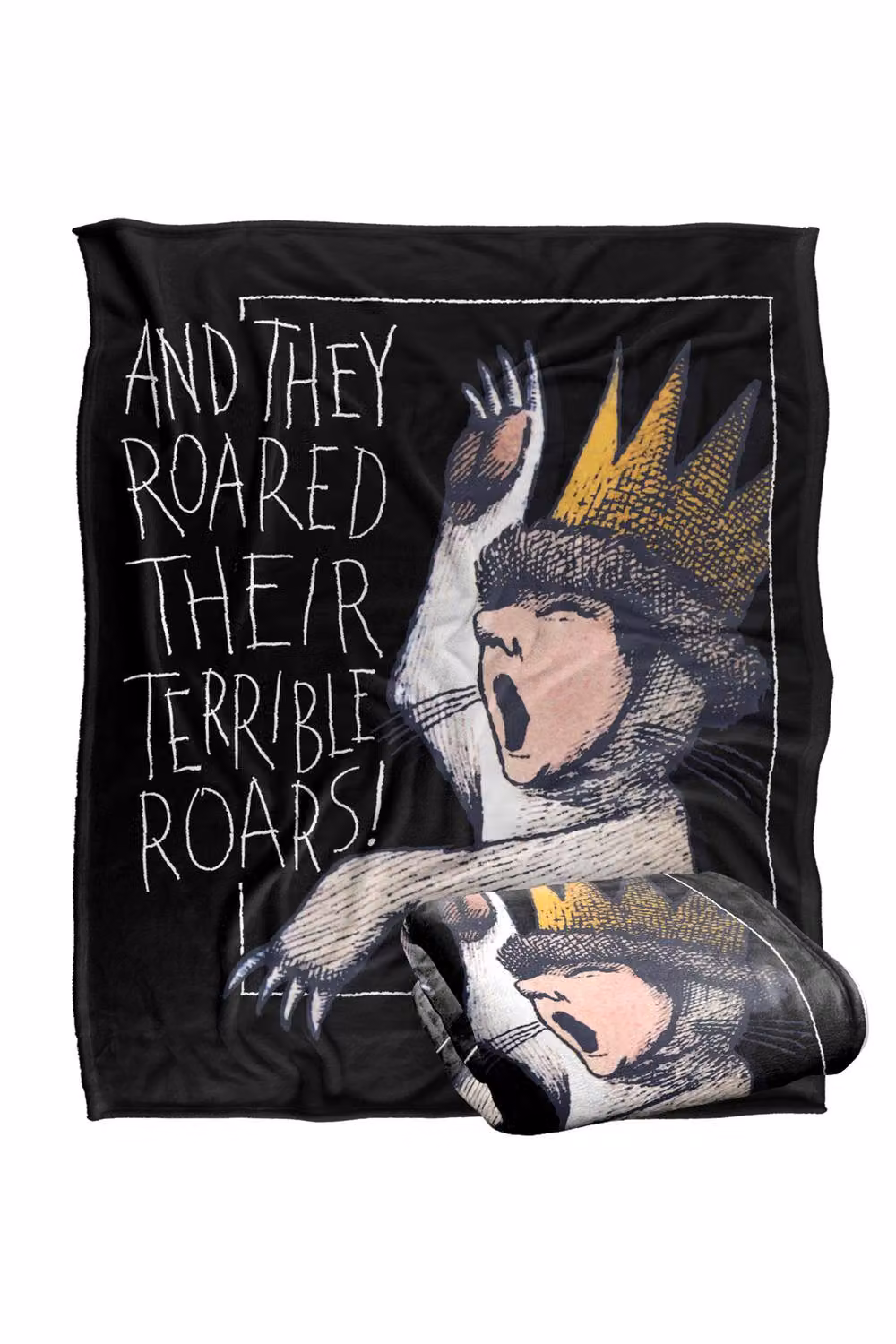 LOGOVISION Where The Wild Things Are Roar Super Soft Fleece Throw Blanket, Multicolour, W: 152 cm, D: 127 cm – 7