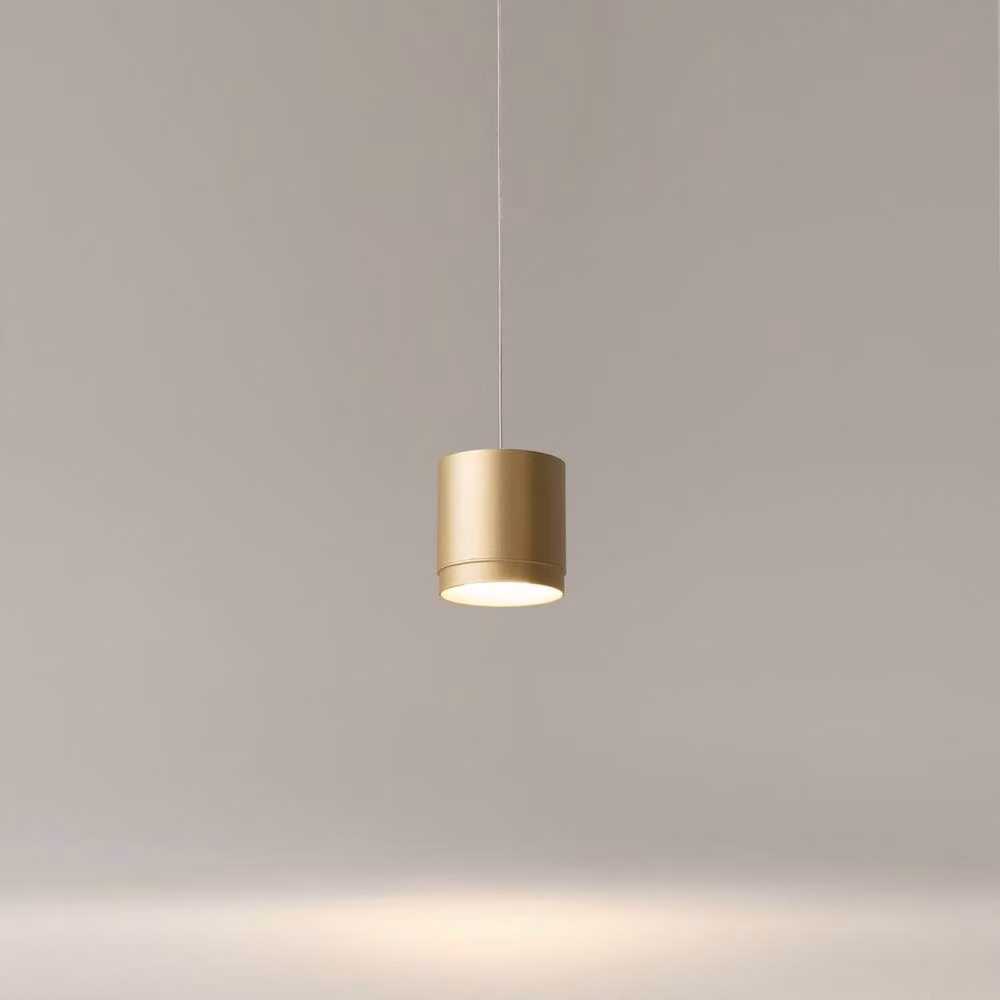 Netlighting Polar Slim Pendant Ceiling Light in Matte Gold with GX53 Socket – 2