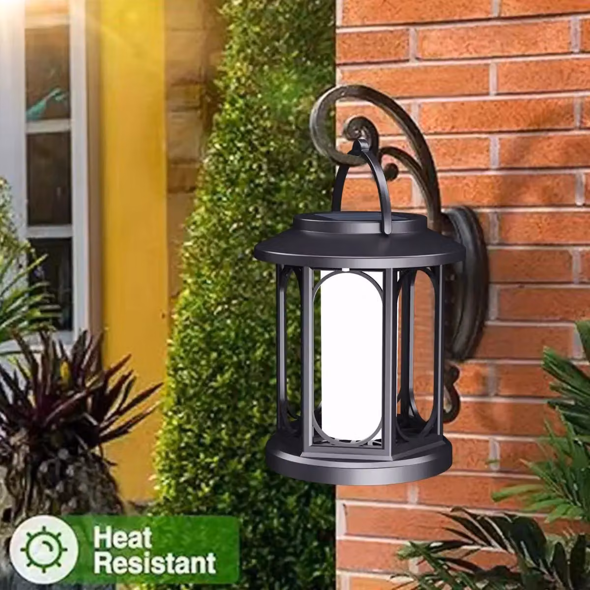 Leaper Pack of 4 Solar-Powered Outdoor Garden Flame Effect Landscape Lights in Black – 4