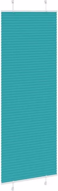 Berkfield Home Single Pleat Polyester Blind in Petrol Green/Turquoise, W: 70 cm, H: 200 cm – 1