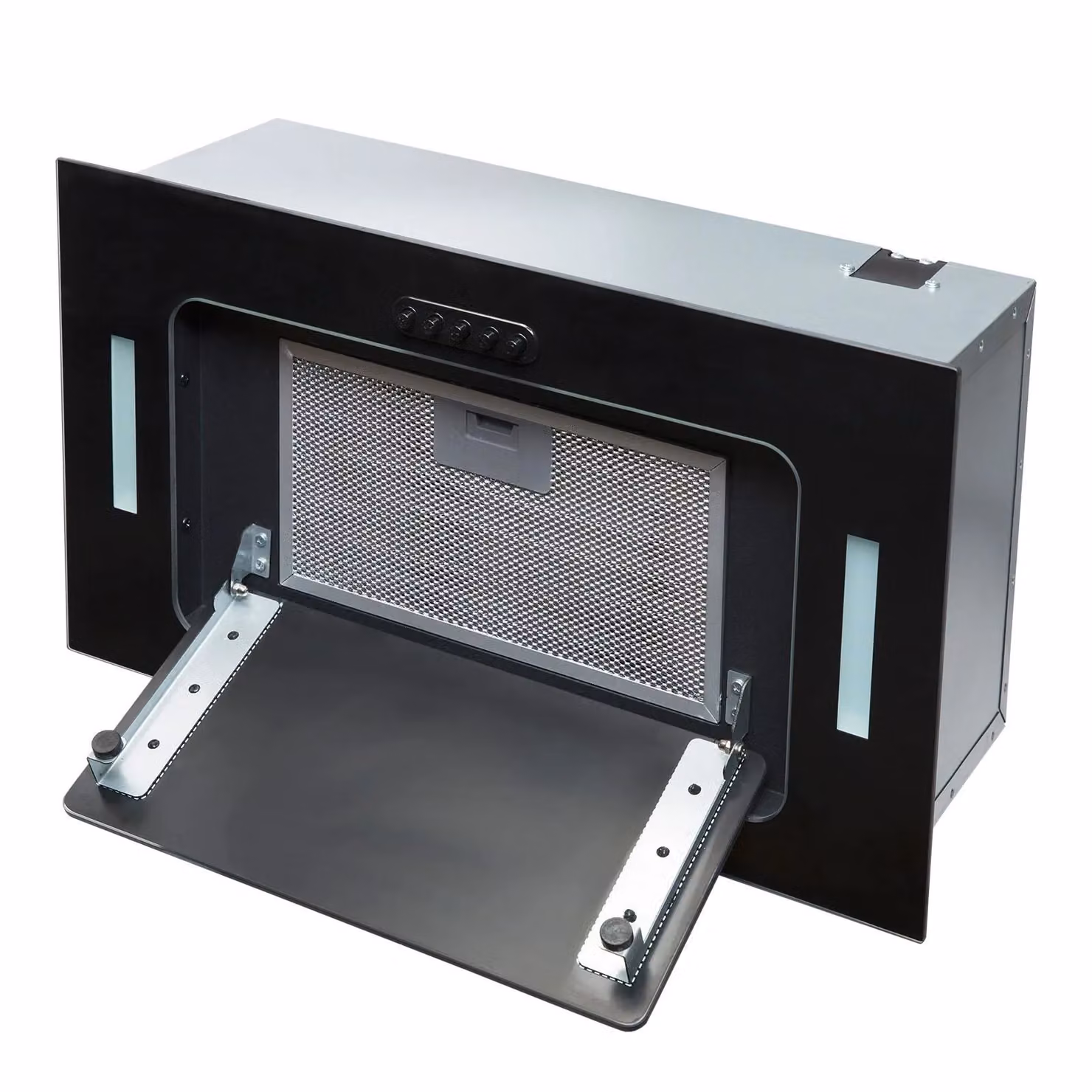 SIA Black Glass Built In Under Canopy Kitchen Cooker Hood – 4