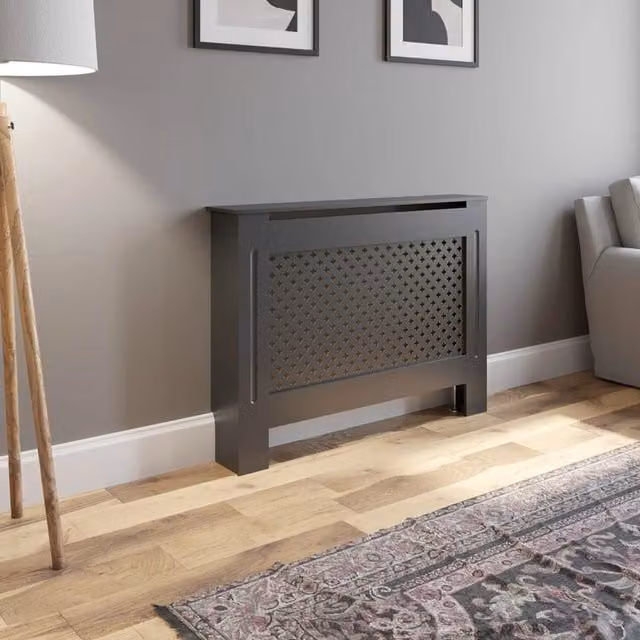 Temprazo Anthracite Grey MDF Wall Mounted Radiator Cover