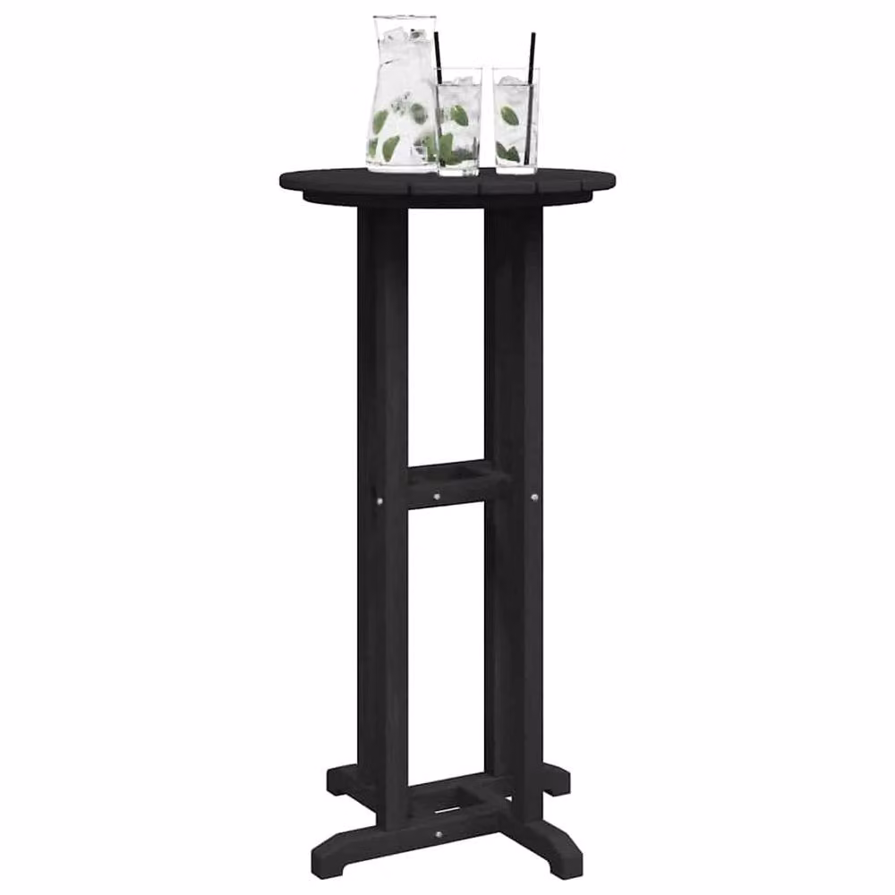 Berkfield Home Bar Table in Black, W/D/H: 55 x 55 x 107 cm – 3