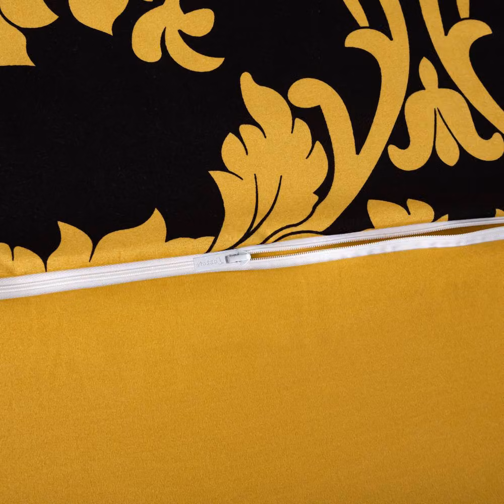 Grace Double Brushed Microfibre Duvet Cover and Pillowcase Set in Gold, Single Size (90 x 200 cm) – 5