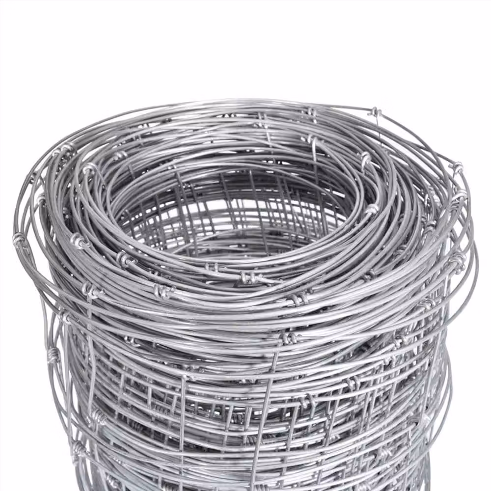 Berkfield Silver Galvanised Steel Garden Fence Wire Mesh, 50 x 1.25 m – 2