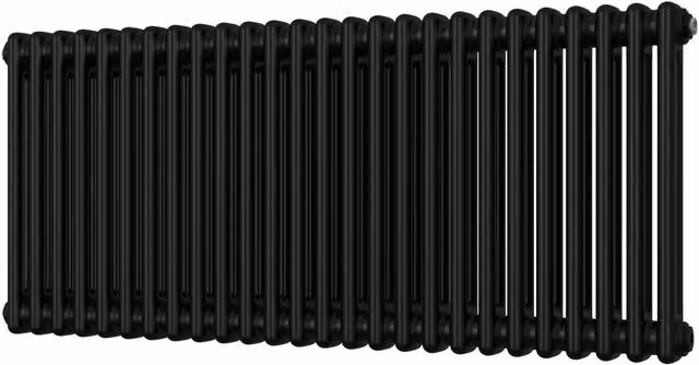 UK Radiators Black Horizontal 2 Column Steel Radiator H500mm x W1164mm – 1