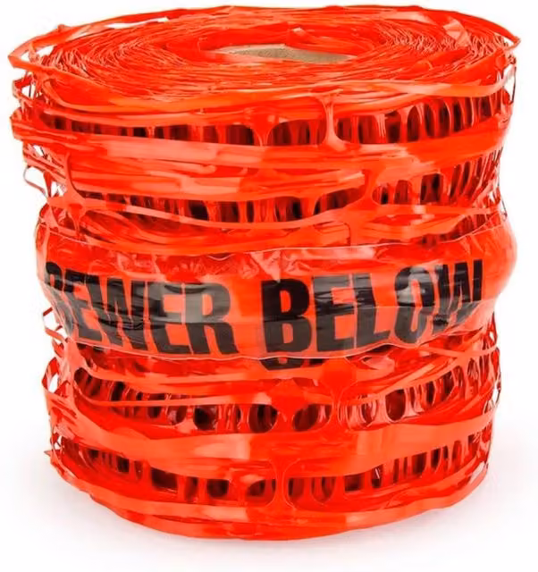 Pegdev Red Detectable Mesh Sewer Pipe Marker
