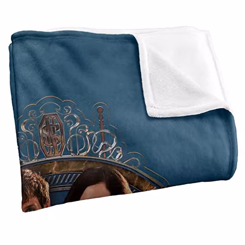 Warner Bros. Fantastic Beasts Where To Find Them Super Soft Silky Feel Fleece Blanket, Multicolour – 2