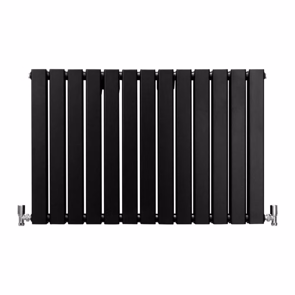 Monstershop Designer Flat Panel Steel Radiator in Black, H: 60 cm, W: 60 cm – 2
