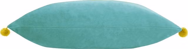 Make It A Home Fiesta Velvet Rectangular Cushion in Petrol Blue, W: 50 cm, H: 35 cm