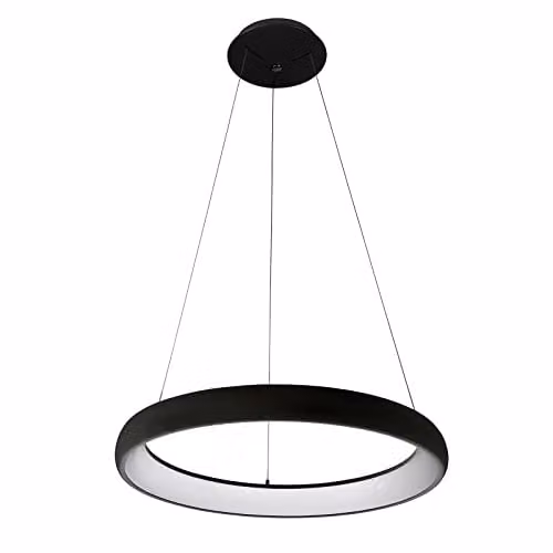 Netlighting Alessia Modern Integrated LED Pendant Ceiling Light, Black, 4000K