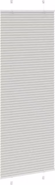 Berkfield Home Single Pleat Day and Night Blind in Light Grey, W: 80 cm, H: 200 cm