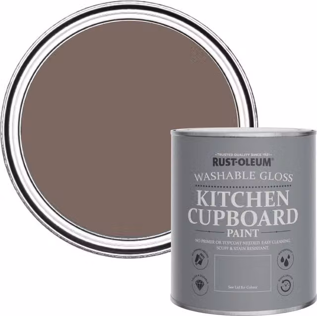 Rust-Oleum Kitchen Cupboard Paint in Gloss Finish, Rivers Edge, 0.75 l