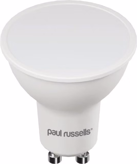 Paul Russells 3W LED GU10 Bulb, 235lm, 6500K Daylight Cool White