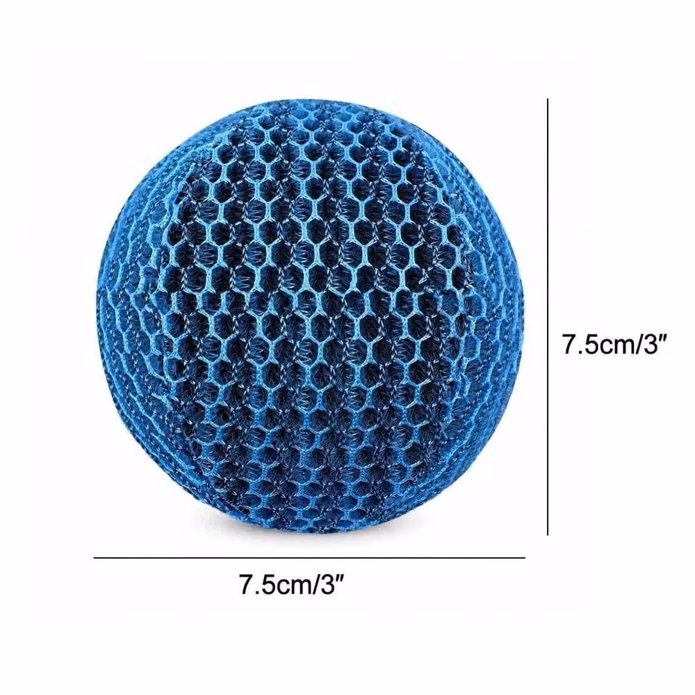 FLAVORA Reusable Hot Tub and Pool Scum Absorber Spa Sponge Balls in Blue, W/D/H: 100 x 15 cm – 2