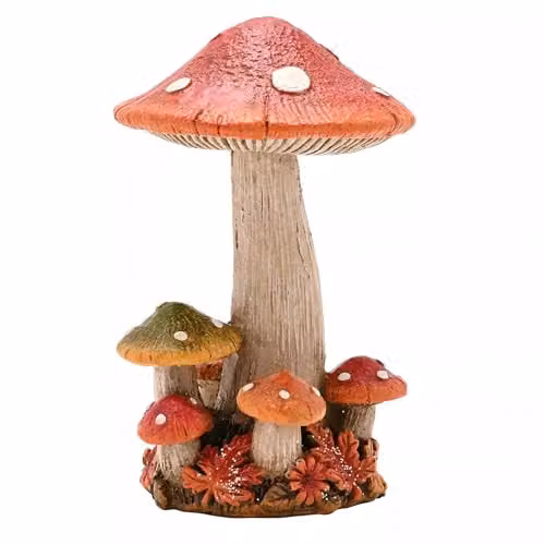 Widdop & Co. Country Living Mushroom Ornament, Red and Multicolour, Freestanding Rustic Autumn Decor – 2
