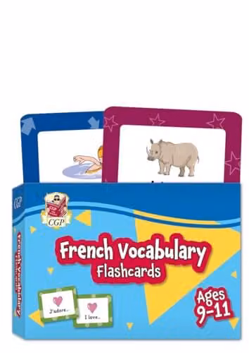 CGP French Vocabulary Flashcards for Ages 9-11 with Online Audio