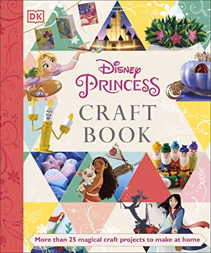 DK Disney Princess Craft Book, Multicolour, H: 25.4 cm