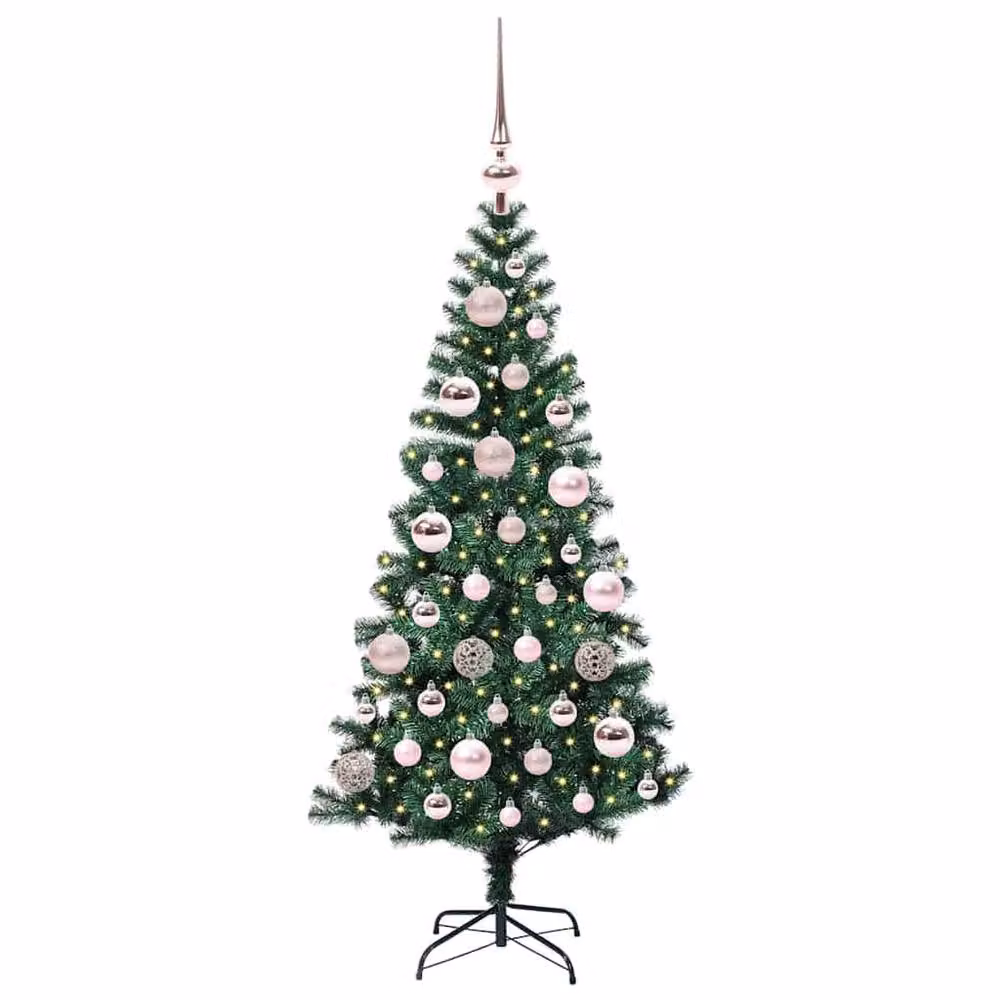 Berkfield Home Pre-lit Artificial Christmas Tree, Green, Height: 120 cm – 3