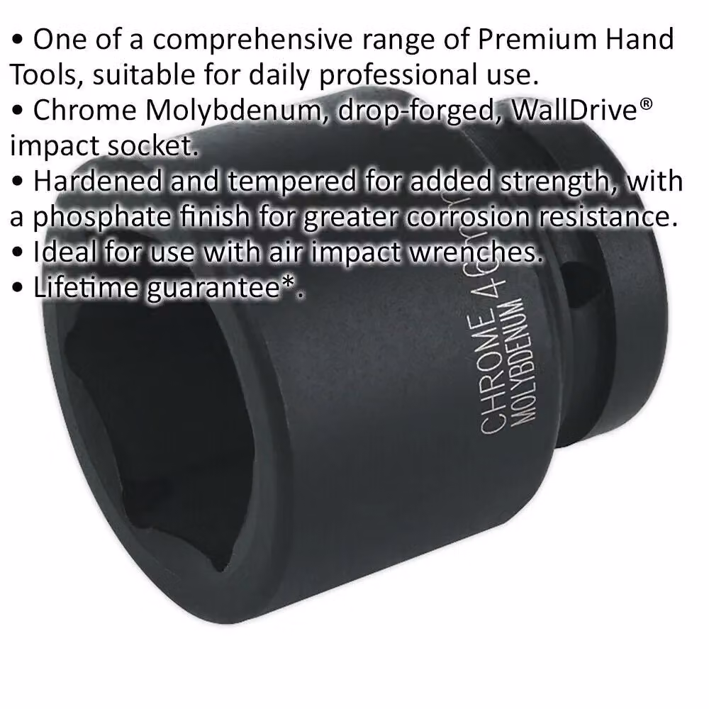 Loops 46mm Forged Chromoly Impact Socket with 1 Inch Square Drive – 2