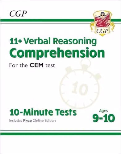 CGP 11+ CEM 10-Minute Tests: Comprehension for Ages 9-10 with Online Edition