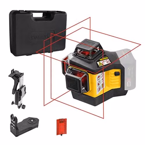 Stabila LAX 600 Multi-Line Laser 12V Bare Unit in Red and Yellow