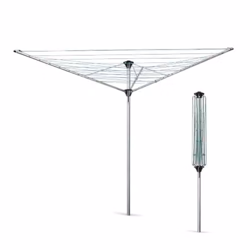 St Helens Home & Garden 3 Arm Rotary Clothes Dryer in Grey and Silver