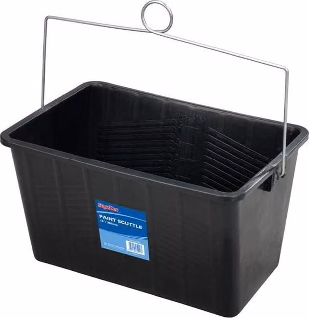 SupaDec Black Plastic Paint Scuttle – 1