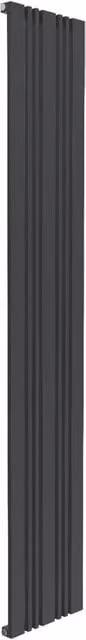 Bathroom Kingdom Bonera Anthracite Designer Flat Panel Vertical Radiator in Grey, H: 180 cm, W: 32.4 cm