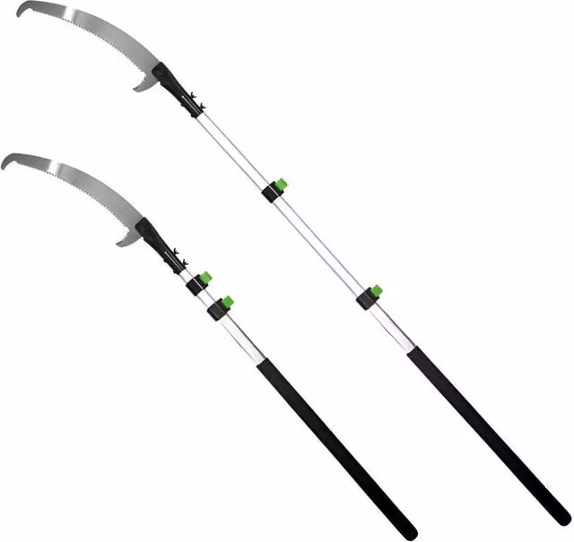SPETLEK 2.5 Metre Extending Telescopic Aluminium Tree Saw Pruner in Silver – 1