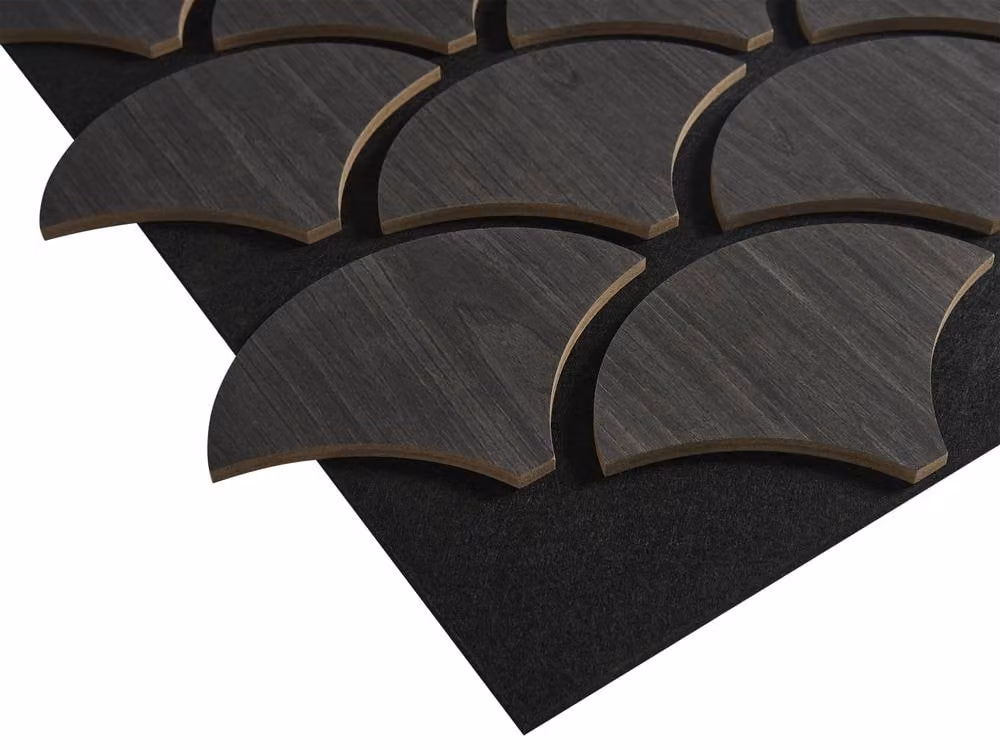 Fuse Acoustic Wooden Shell Wall Panel in Anthracite Grey – 9