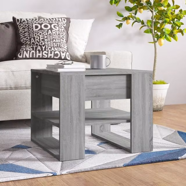 Berkfield Home Grey Sonoma Coffee Table, W/D/H: 55.5 x 55.5 x 45 cm – 1