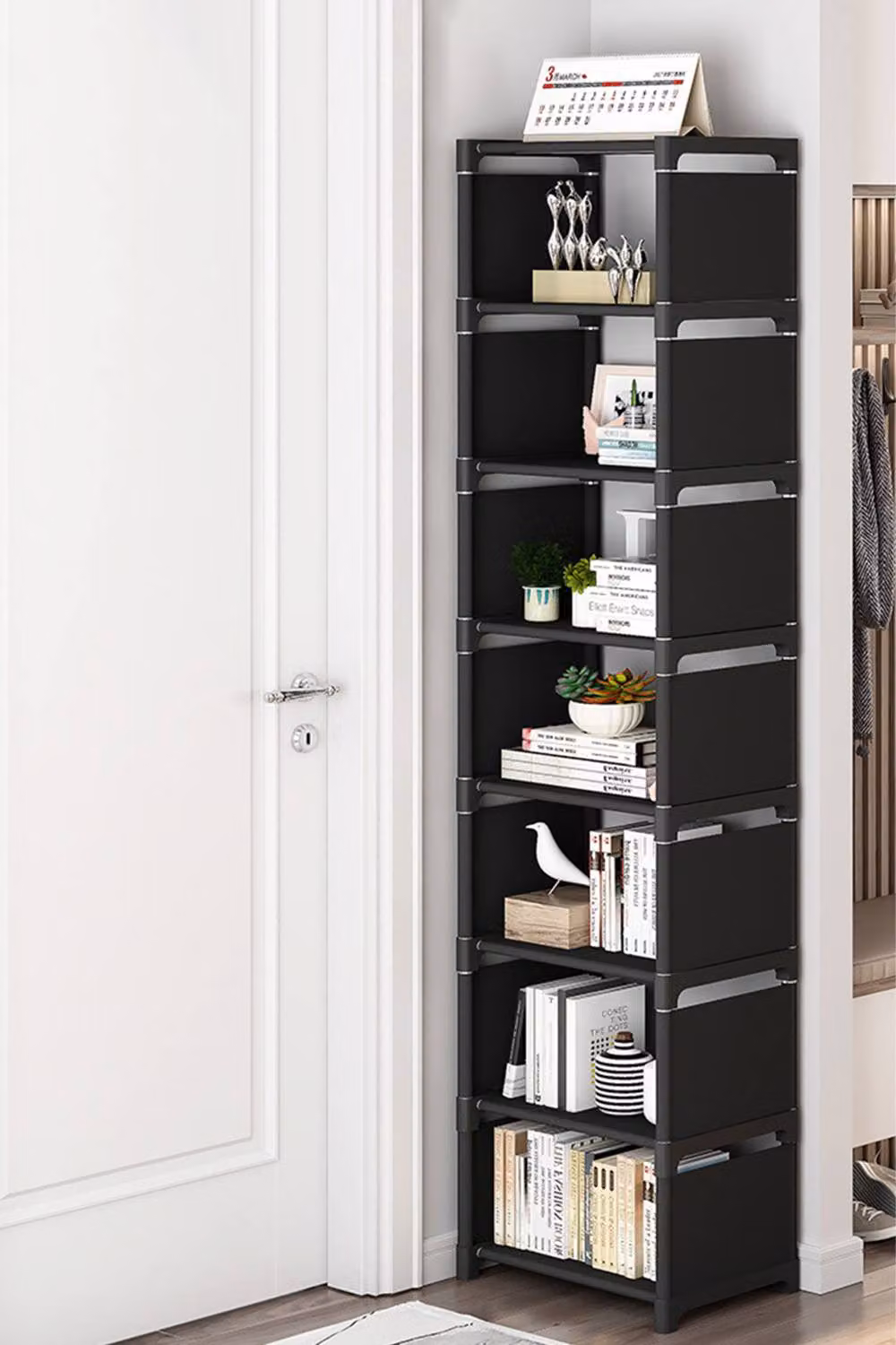 Living and Home 8-Tier Metal Shoe Storage Rack in Black – 3