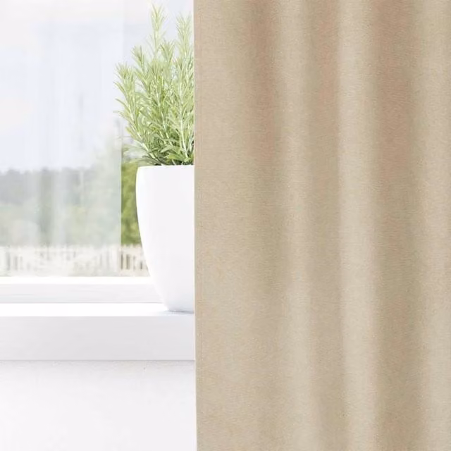 Berkfield Home Traditional Blackout Velvet Curtains with Hanging Loops, 2 Pack, Cream