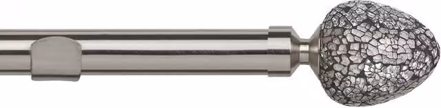 Terrys Alexia 28mm Eyelet Curtain Pole in Silver