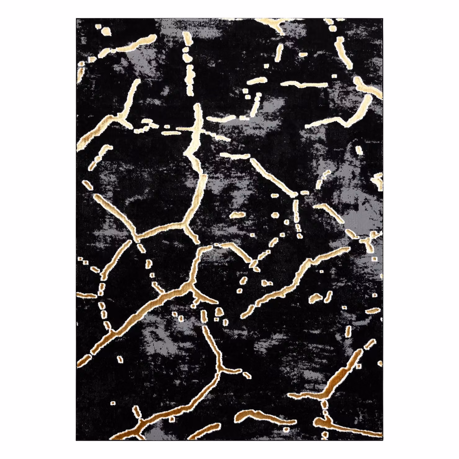 RugsX Allure Geometric Modern Rug in Black, W: 120 cm x L: 170 cm – 2