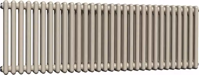 Lux Heat Horizontal 3 Column Steel Radiator in Moon Dust, W: 137 cm, H: 50 cm