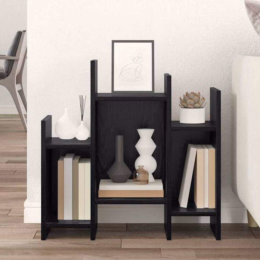 Berkfield Home Modern Side Cabinet in Black Oak, W: 60 cm, D: 26 cm, H: 60 cm – 4