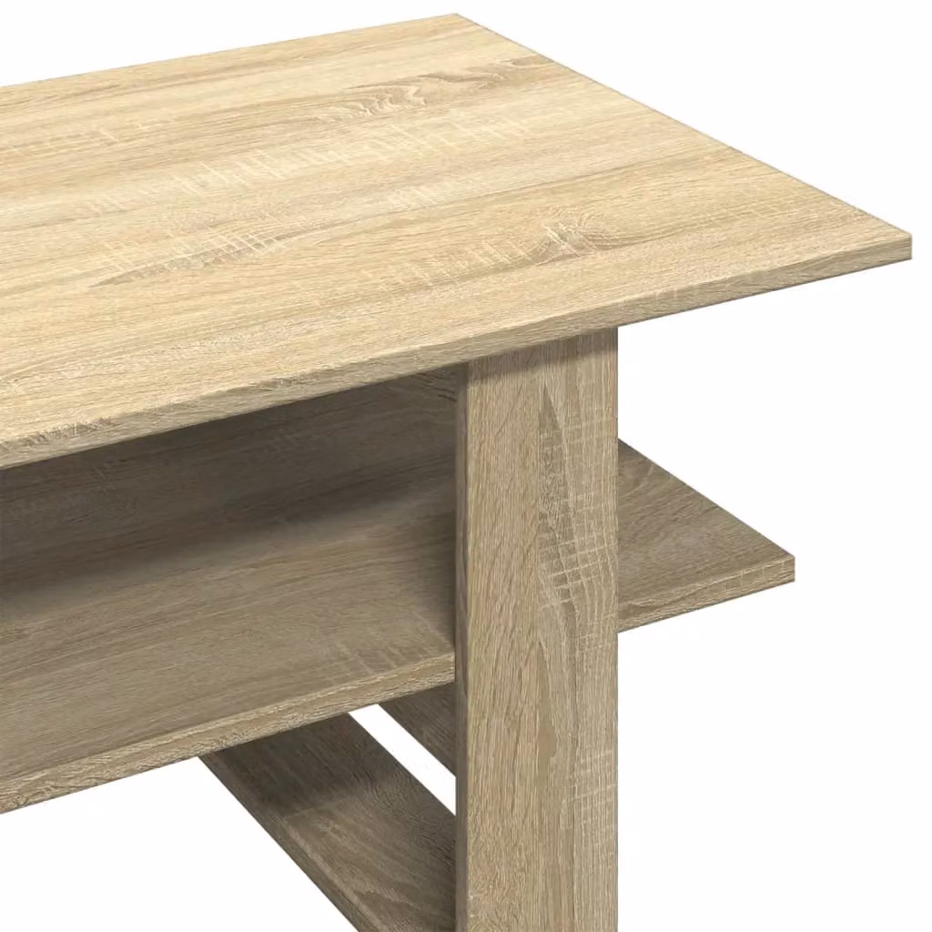 Berkfield Home Sonoma Oak Coffee Table in Brown, W: 102 cm, D: 55 cm, H: 42 cm – 3