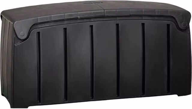 NESTLUNE 300 Litre Garden Storage Box in Black, W/D/H: 115 x 55 x 60 cm