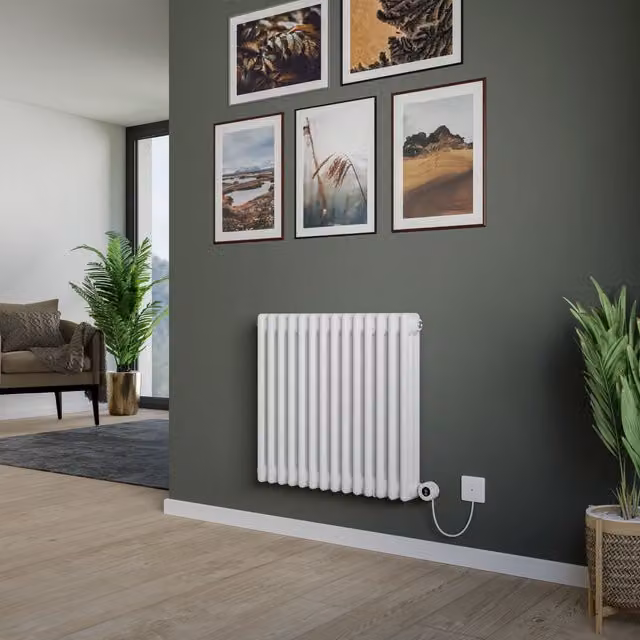 Agadon Kylo 3 Column Electric Radiator in White, W/H: 40 x 101 cm – 1
