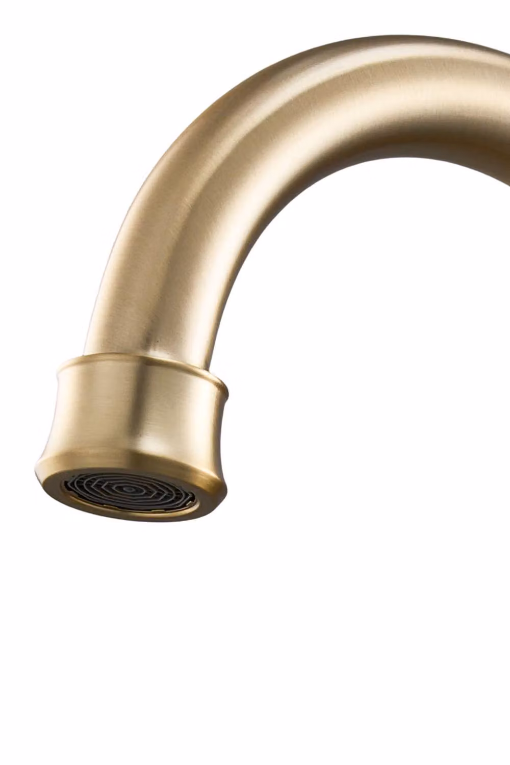 Living and Home Gold Ceramic Double Handle Bathroom Basin Tap with Swivel Spout and Drainer – 4
