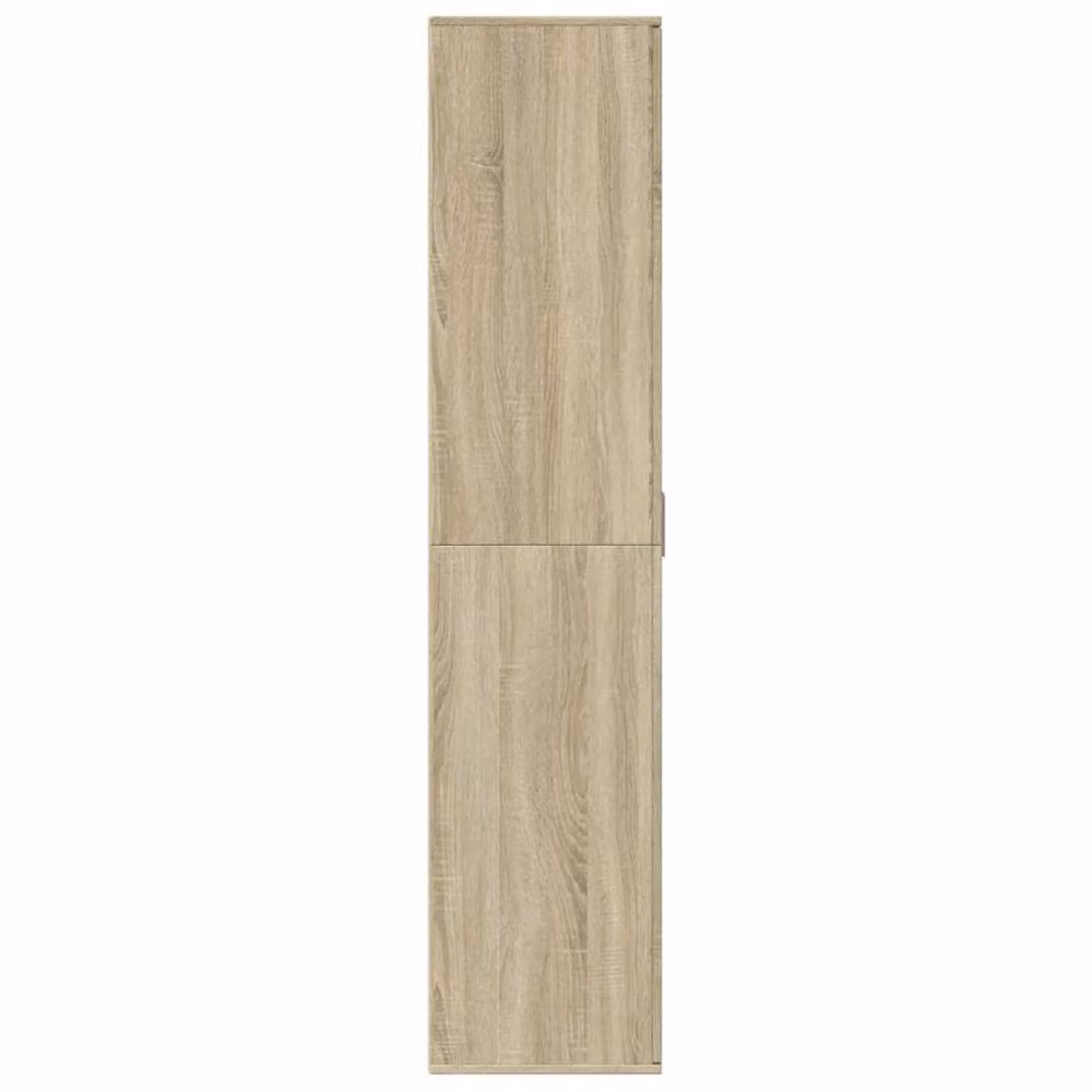 Berkfield Home Sonoma Oak Shoe Cabinet in Beige, W/D/H: 80 x 39 x 178 cm – 2