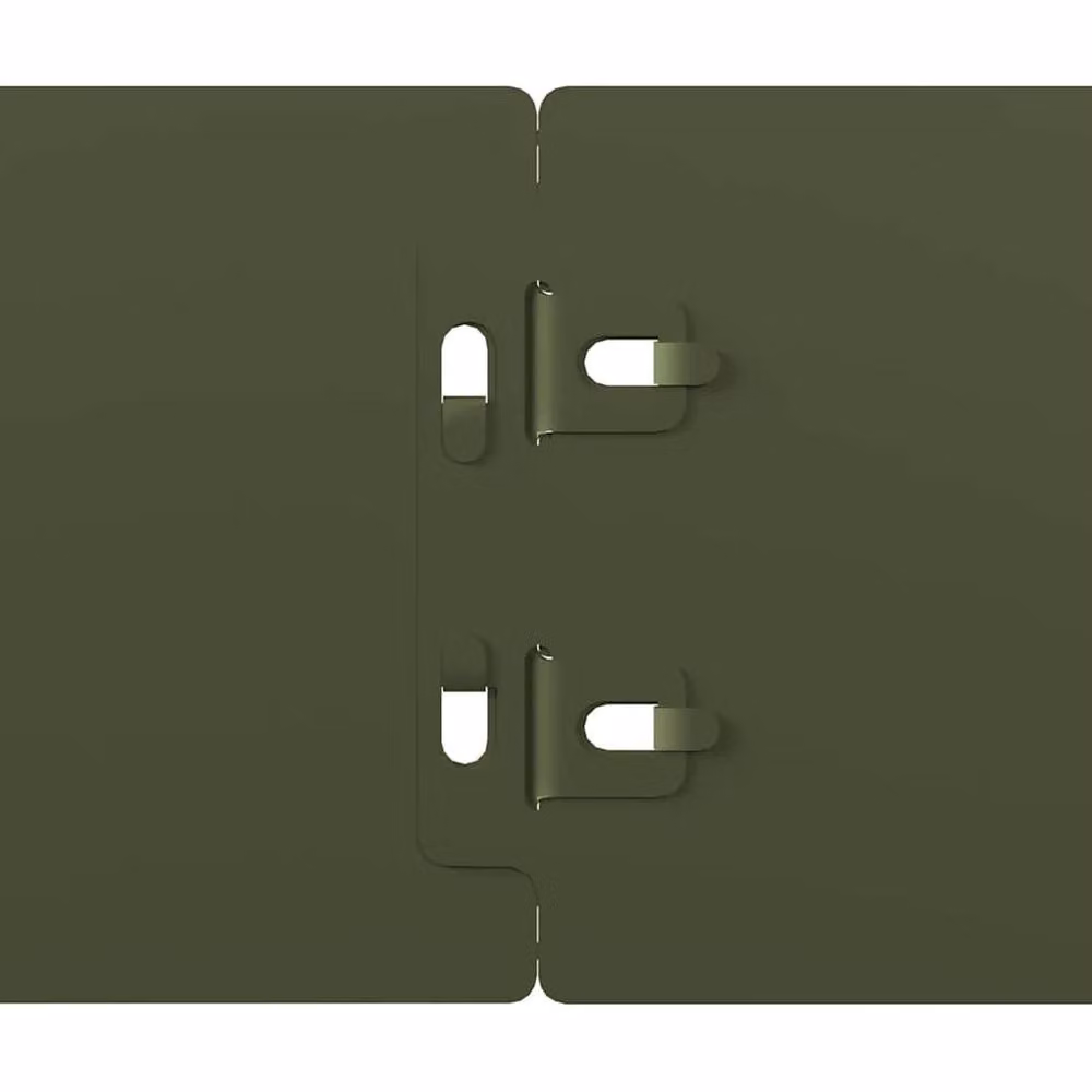 Berkfield Home Lawn Edgings, 50 Pieces, Olive Green, Cold-rolled Steel, 10 x 103 cm – 2